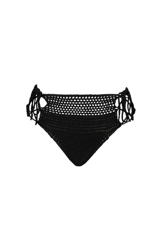 Astarte Crochet High Waist Bottom - Black