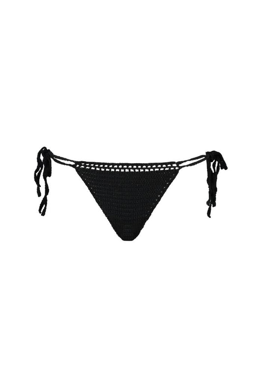 Astarte Crochet Bikini Bottom - Black