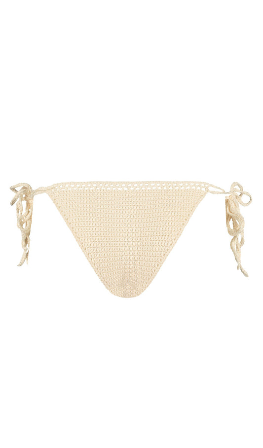 Astarte Crochet Bikini Bottom - Ecru