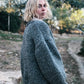 Hand Knitted Olivia Wool Cardigan - Grey
